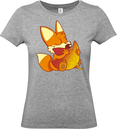 Herbstfuchs - Herbst, Fuchs, Herbstablatt, Autumn - Standard T-Shirt (Women)