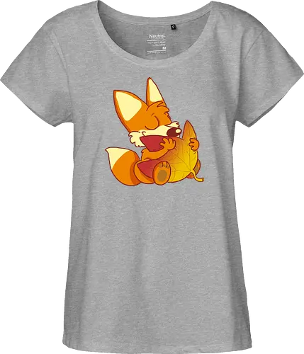 Herbstfuchs - Herbst, Fuchs, Herbstablatt, Autumn - Fairtrade Girl Shirt