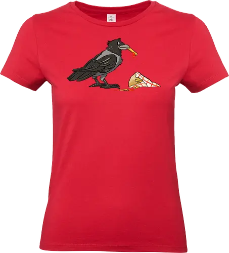 Pommeskrähe - Pommes, Krähe, Nebelkrähe - Standard T-Shirt (Women)
