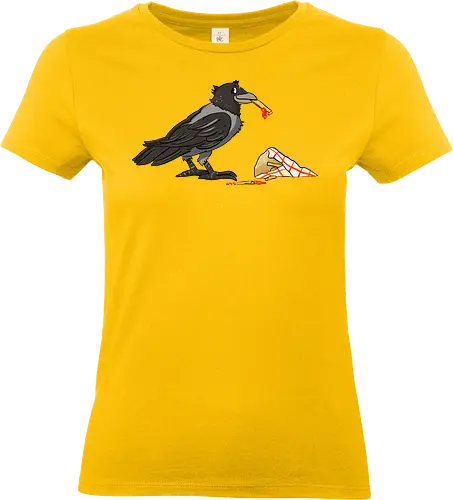 Pommeskrähe - Pommes, Krähe, Nebelkrähe - Standard T-Shirt (Women)