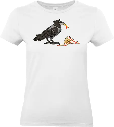 Pommeskrähe - Pommes, Krähe, Nebelkrähe - Standard T-Shirt (Women)