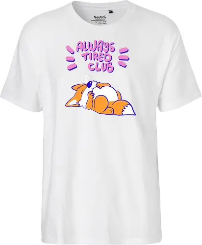 Always Tired Club - Fuchs, Mental Health - Fairtrade T-Shirt