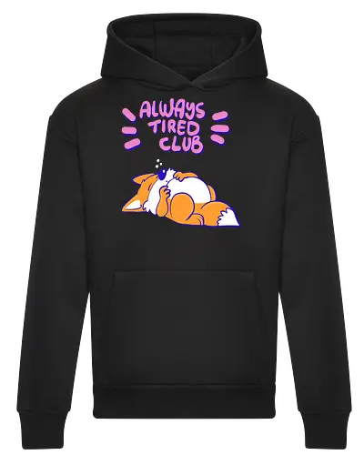 Always Tired Club - Fuchs, Mental Health - Heavyweight Hoodie