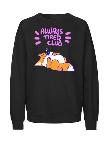 Always Tired Club - Fuchs, Mental Health - Fairtrade Sweatshirt