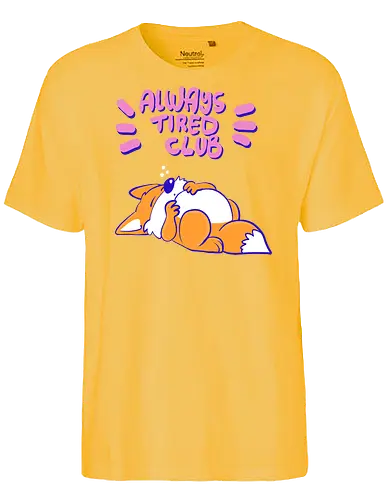 Always Tired Club - Fuchs, Mental Health - Fairtrade T-Shirt