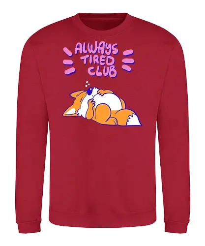 Always Tired Club - Fuchs, Mental Health - Sweatshirt