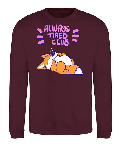 Always Tired Club - Fuchs, Mental Health - Sweatshirt