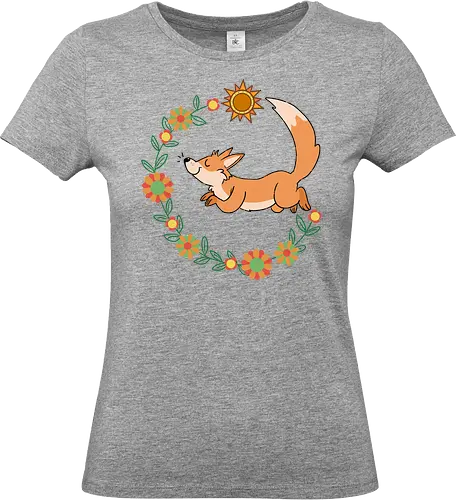 Blumenfuchs - Fuchs, Sommer, Frühling - Standard T-Shirt (Women)