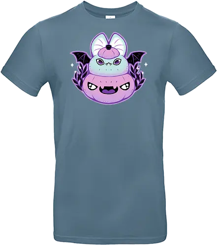 Halloween Pastel Goth Bat - bat, pastel goth, halloween, pumpkin, spooky cute, whimsical, kawaii, goth, pink, creepy cute, dark, occult, leaf, leaves, xmorfina - Standard T-Shirt