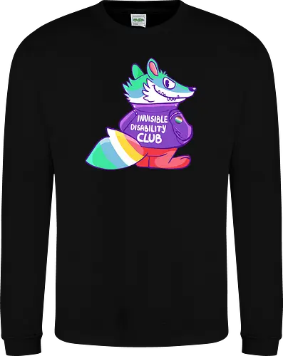 Invisible Disability Club - Waschbär, Behinderung, disability - Sweatshirt