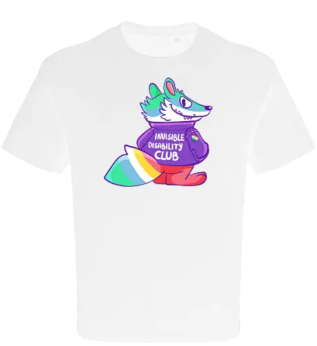 Invisible Disability Club - Waschbär, Behinderung, disability - Oversize T-Shirt
