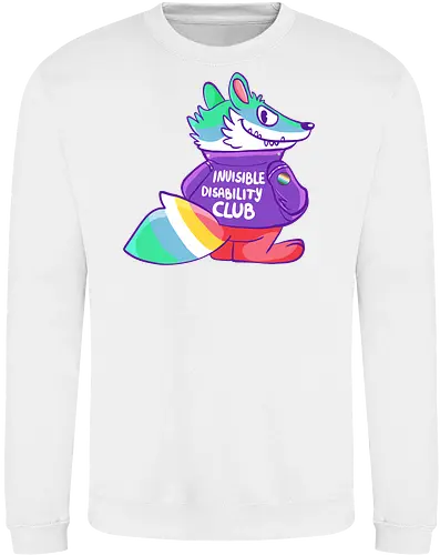 Invisible Disability Club - Waschbär, Behinderung, disability - Sweatshirt