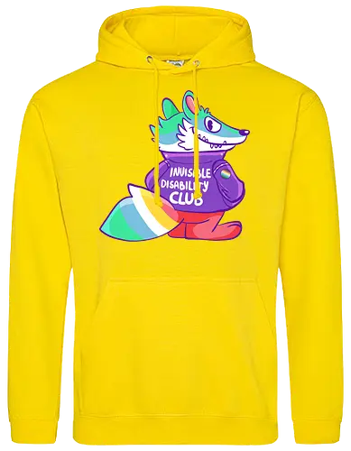 Invisible Disability Club - Waschbär, Behinderung, disability - Standard Hoodie