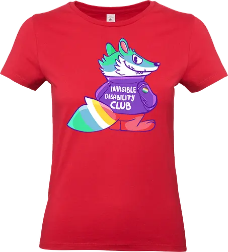 Invisible Disability Club - Waschbär, Behinderung, disability - Standard T-Shirt (Women)