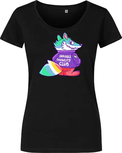 Invisible Disability Club - Waschbär, Behinderung, disability - Women T-Shirt