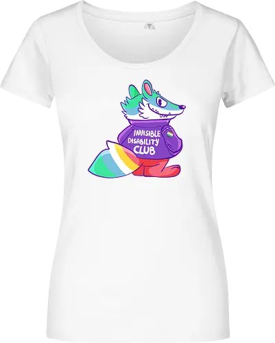 Invisible Disability Club - Waschbär, Behinderung, disability - Women T-Shirt