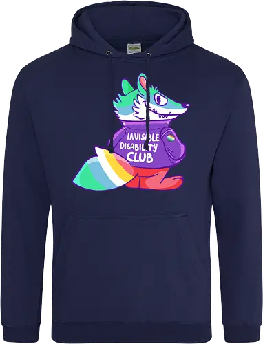 Invisible Disability Club - Waschbär, Behinderung, disability - Standard Hoodie