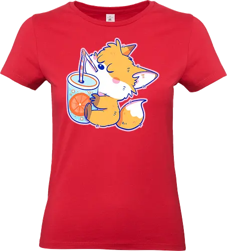 Stay Hydrated Fox - Fuchs, Kawaii, Cute - Standard T-Shirt (Women)
