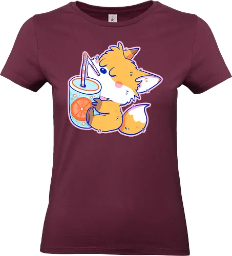 Stay Hydrated Fox - Fuchs, Kawaii, Cute - Standard T-Shirt (Women)