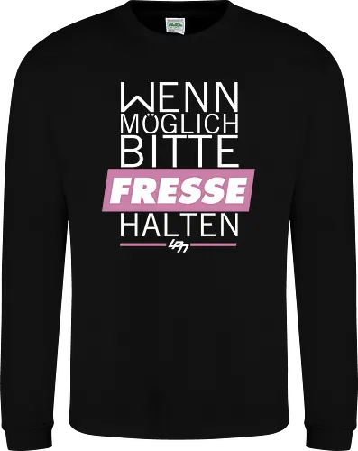 LPN05 - Wenn möglich Fresse halten (White) - lpn, youtube, youtuber, merchandise - Sweatshirt