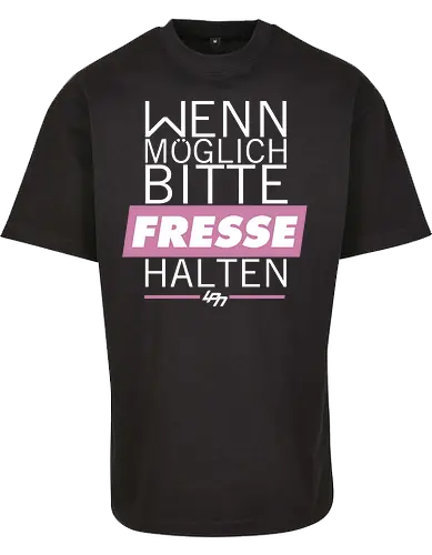 LPN05 - Wenn möglich Fresse halten (White) - lpn, youtube, youtuber, merchandise - BYB Oversize T-Shirt 