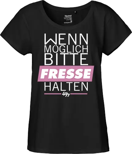 LPN05 - Wenn möglich Fresse halten (White) - lpn, youtube, youtuber, merchandise - Fairtrade Girl Shirt