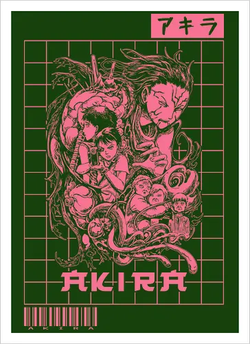 Akira - akira, akira kurosawa, akira movie, akira toriyama, anime, japan, manga, 80s, comics, cyberpunk, kaneda, katsuhiro otomo, sci fi, science fiction, tetsuo - Artprint