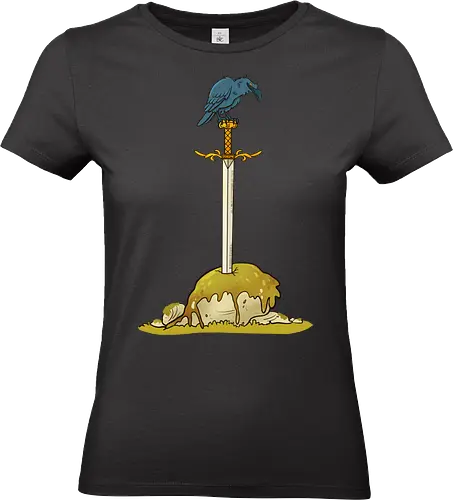 Longsword - Sword, Rabe, Schwert, Tarnt, Fantasy - Standard T-Shirt (Women)