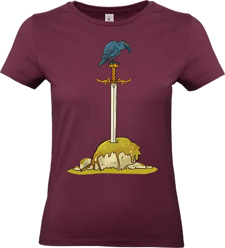 Longsword - Sword, Rabe, Schwert, Tarnt, Fantasy - Standard T-Shirt (Women)