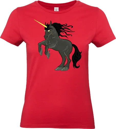 Black Unicorn - Einhorn, Fantasy, Unicorn - Standard T-Shirt (Women)