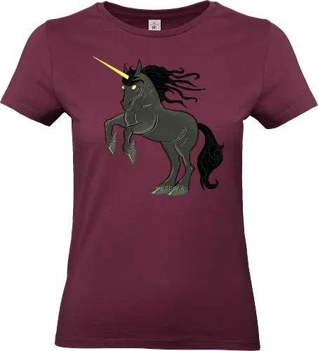 Black Unicorn - Einhorn, Fantasy, Unicorn - Standard T-Shirt (Women)