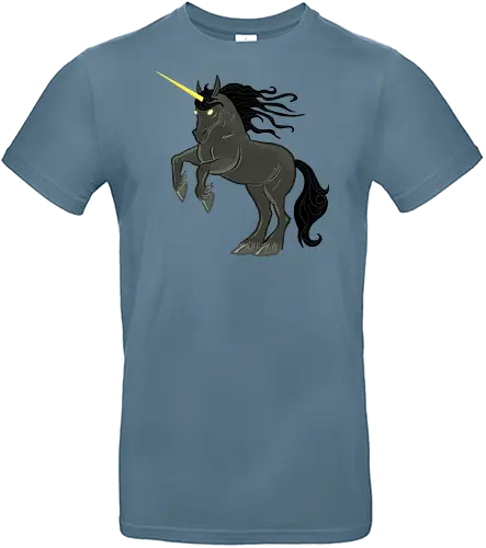 Black Unicorn - Einhorn, Fantasy, Unicorn - Standard T-Shirt