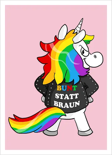 Bunt statt braun