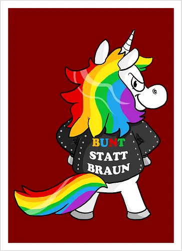 Bunt statt braun - Artprint