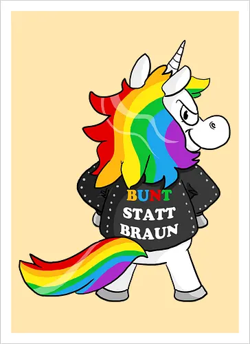 Bunt statt braun