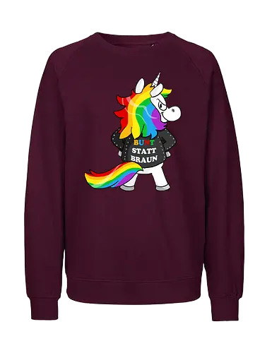 Bunt statt braun - Fairtrade Sweatshirt