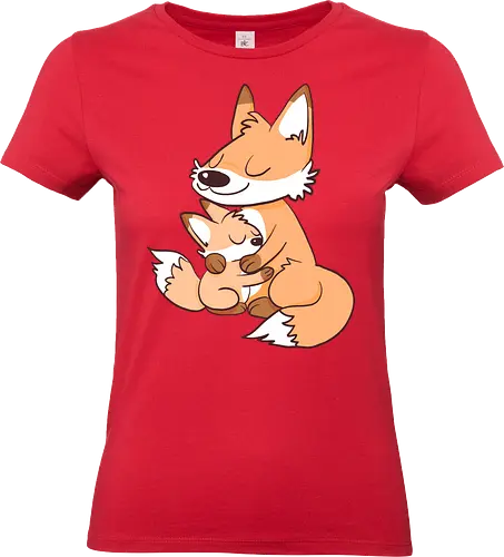 Cuddle - Kuscheln, Cuddle, Fox, Fuchs - Standard T-Shirt (Women)