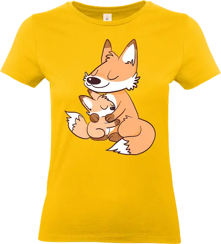 Cuddle - Kuscheln, Cuddle, Fox, Fuchs - Standard T-Shirt (Women)
