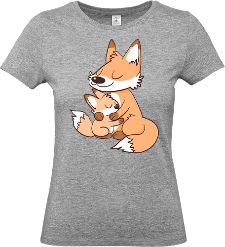 Cuddle - Kuscheln, Cuddle, Fox, Fuchs - Standard T-Shirt (Women)