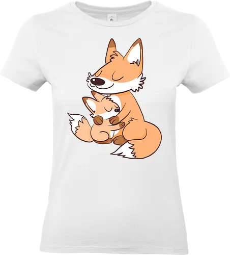 Cuddle - Kuscheln, Cuddle, Fox, Fuchs - Standard T-Shirt (Women)