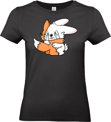 Comfort Hug - Hug, Umarmung, Hase, Bunny, Fox, Fuchs, trösten - Standard T-Shirt (Women)