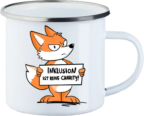 Inklusion - Inklusion, Fuchs - Enamel Mug
