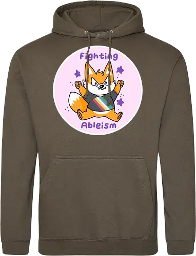 Fighting Ableism - Ableism, Fuchs, Fox, Human Rights - Standard Hoodie