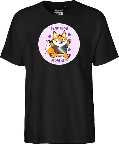 Fighting Ableism - Ableism, Fuchs, Fox, Human Rights - Fairtrade T-Shirt