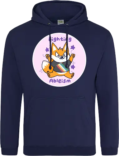 Fighting Ableism - Ableism, Fuchs, Fox, Human Rights - Standard Hoodie