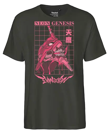 EVA-01 - NGE | IKIGAISEKAI - NGE, anime, eva, eva 01, evangelion, evangelion unit 01, japanese, manga, nerv, pastel colors, retro, shinji ikari - Fairtrade T-Shirt