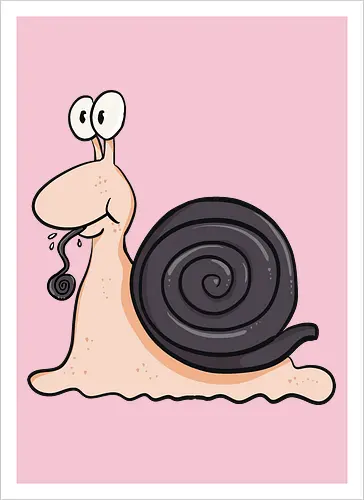 Lakritzschnecke - Lakritze, Schnecke - Artprint