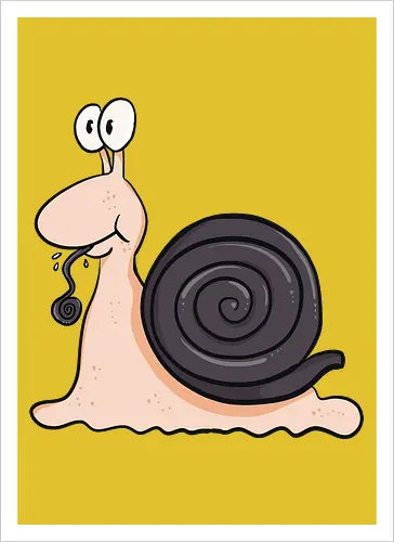 Lakritzschnecke - Lakritze, Schnecke - Artprint