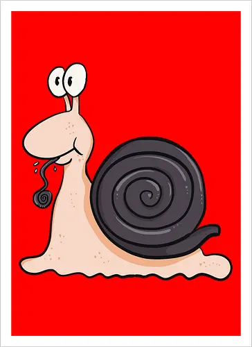 Lakritzschnecke - Lakritze, Schnecke - Artprint