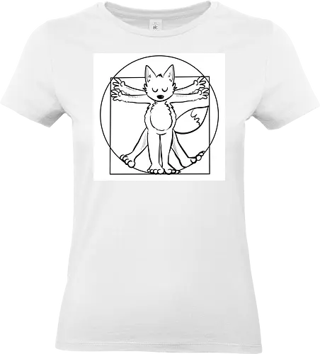 Da Vinci Fuchs weiß - da vinci, fuchs, fox - Standard T-Shirt (Women)